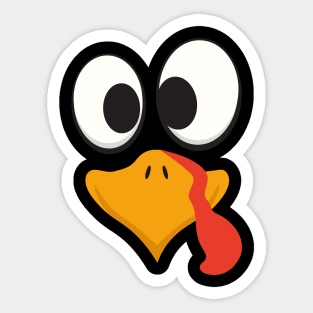 Turkey Face Sticker